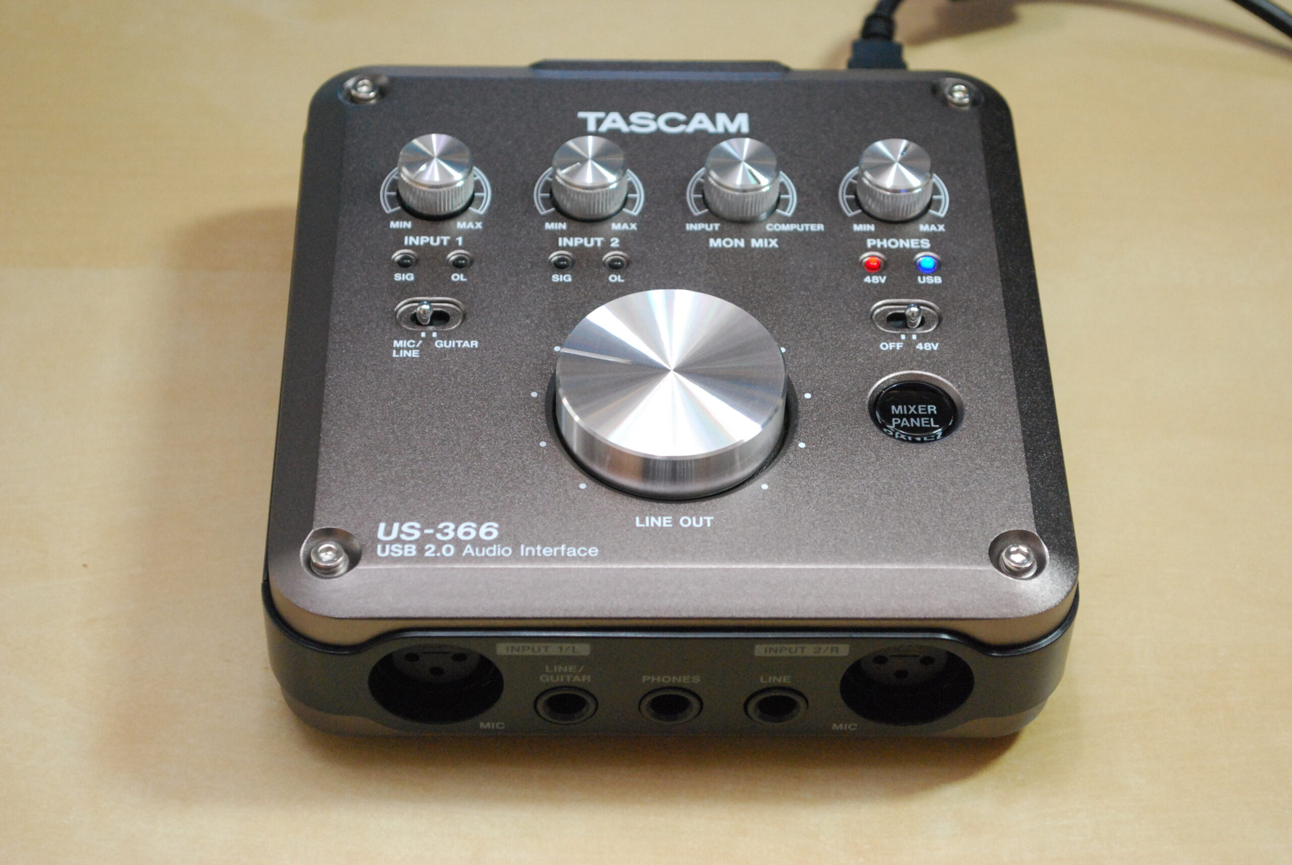 タスカム オーディオインターフェースUS-366 - 配信機器・PA機器 
