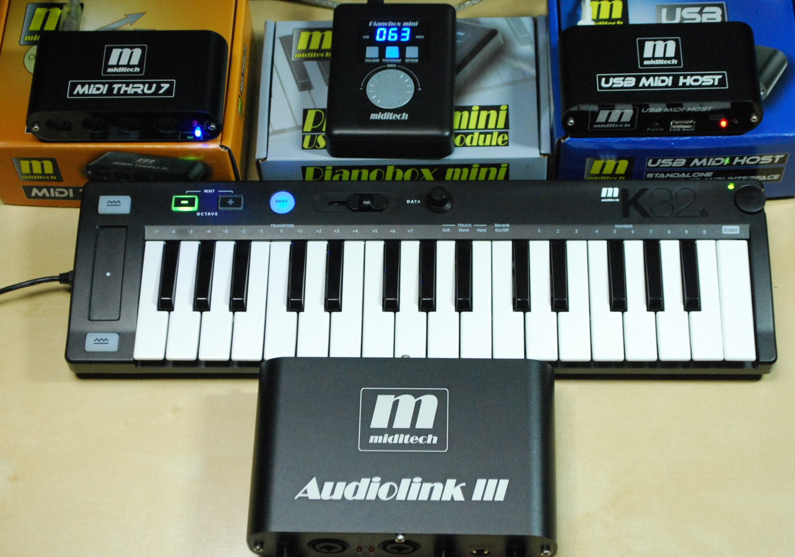最新発見 ミディテック MIDITECH K32s USB-MIDI GM音源内蔵 鍵盤楽器