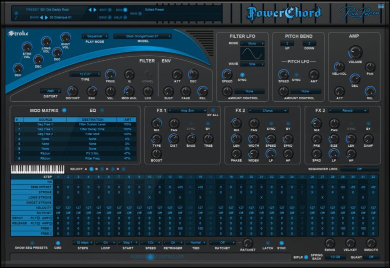 ギターが弾けなくても、知識がゼロでもパワーコードを思い通りに弾けるギター音源、Rob PapenのPower Chord