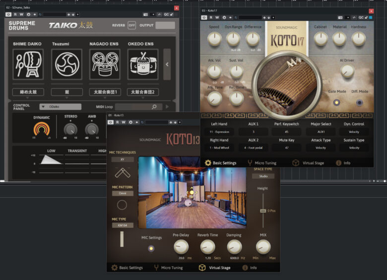 MIDI 2.0に対応した箏（十三絃と十七絃箏）および和太鼓音源をSound Magicがリリース
